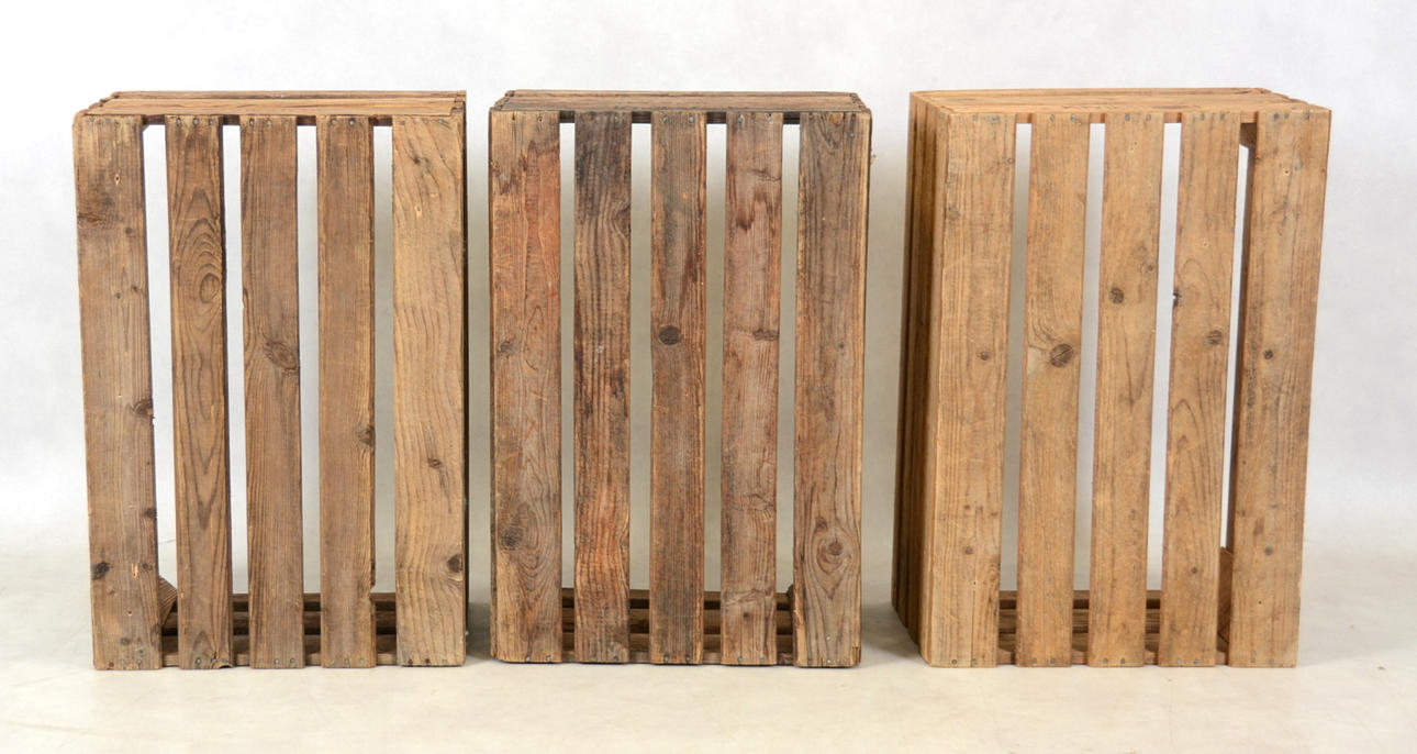 TRÄLÅDOR, 3-stycken, Kivik, 1900.tal.