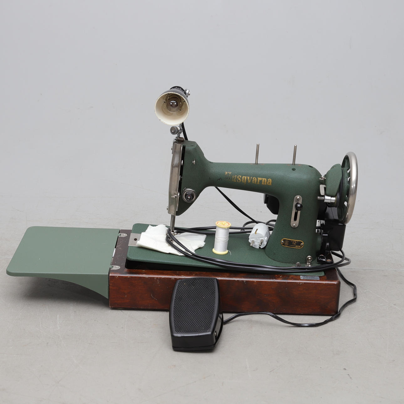 A sewing machine, Husqvarna 705, circa mid 20th century.