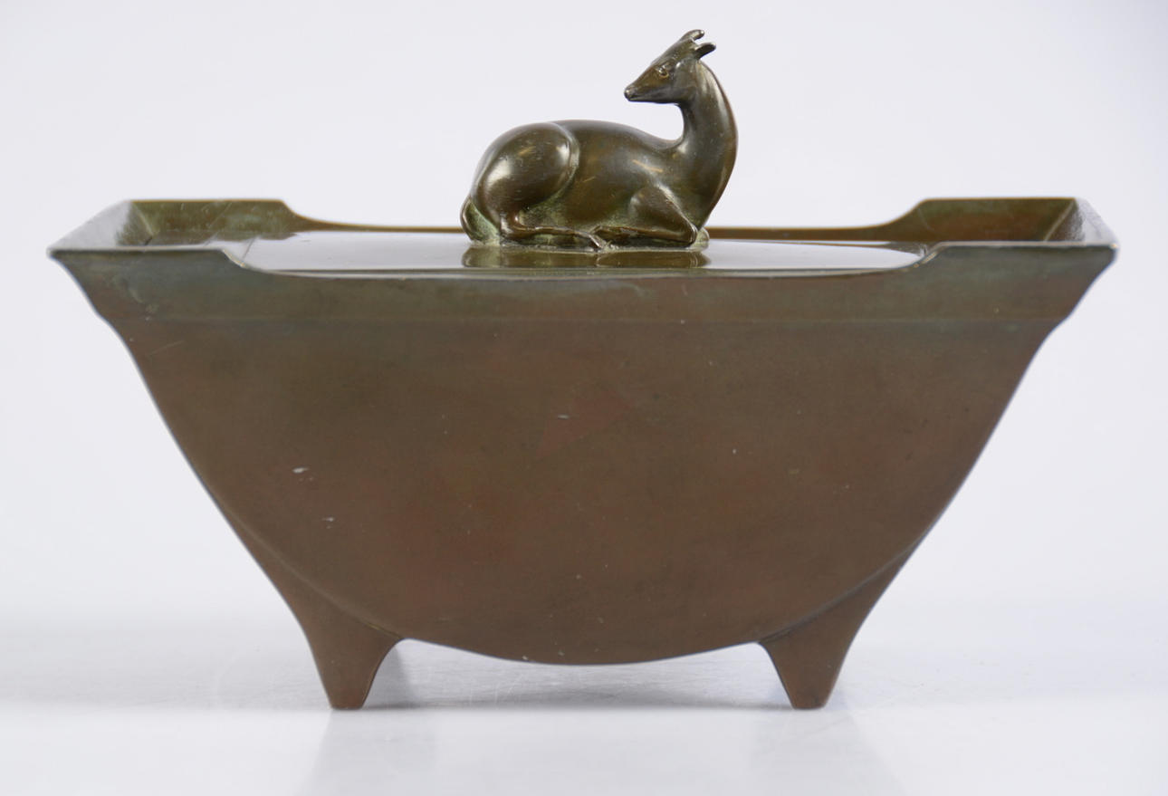 LOCKSKÅL, Disko metal, Art Deco, Just Andersen, Danmark.