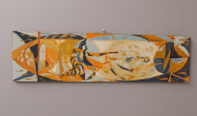 OIDENTIFIERAD KONSTNÄR, olja pannå, signerad Olofsson.