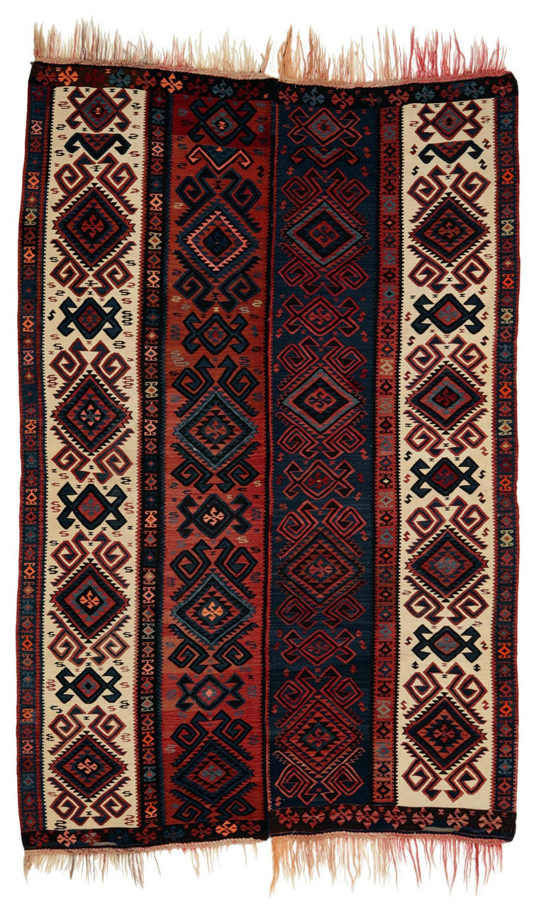 KELIM-MATTA, ANATOLISK, SEMI-ANTIK, 245 X 162 cm.