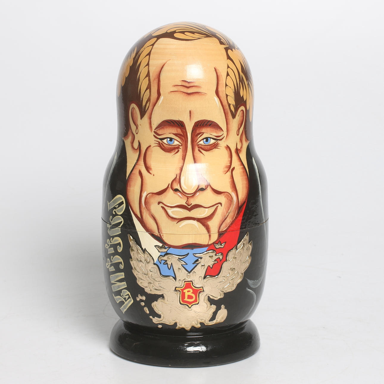 BABUSCHKA, trä, Ryska Politiska Ledare, Ryssland, 2001.