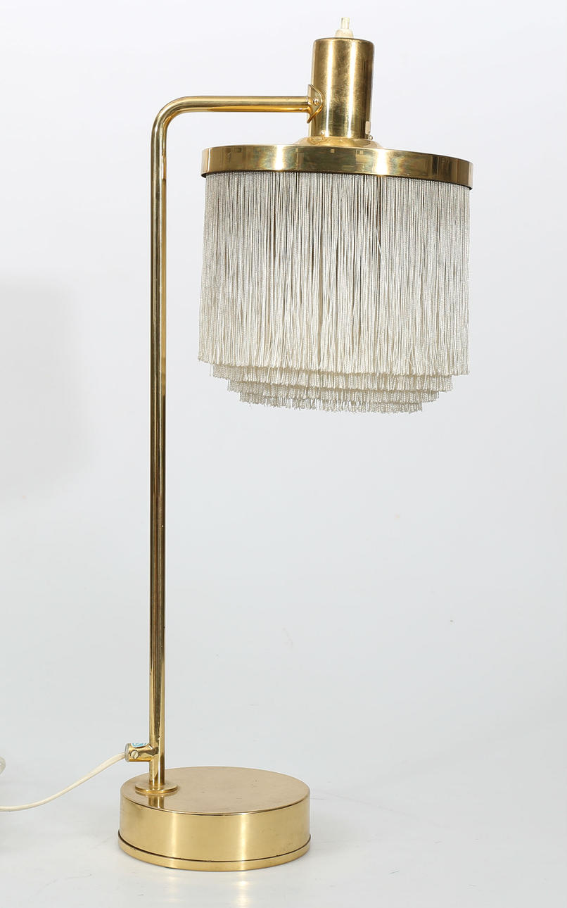 HANS-AGNE JAKOBSSON. Bordslampa, metall, "Haj", B 140, Markaryd.