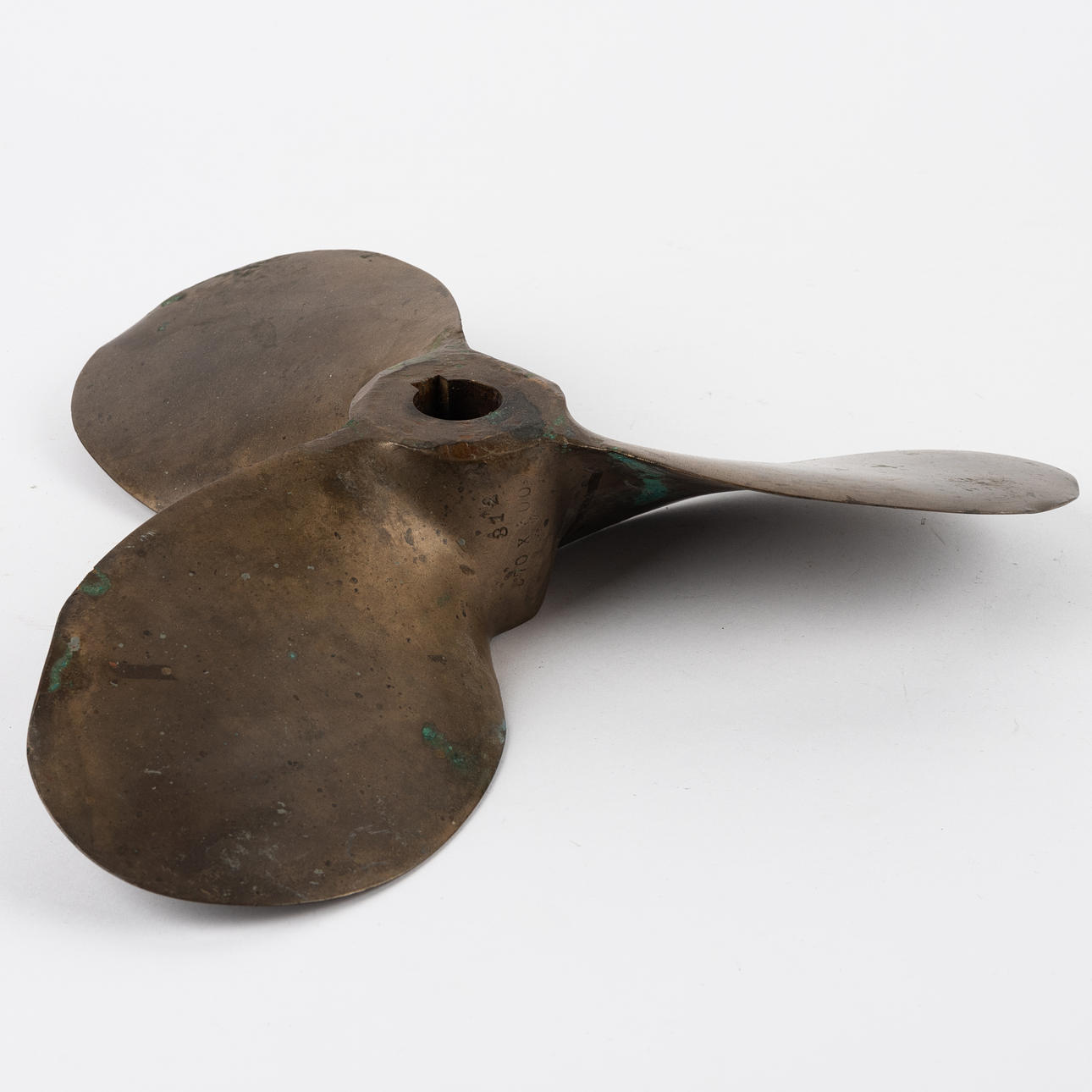 A 20th-century brass propeller.
