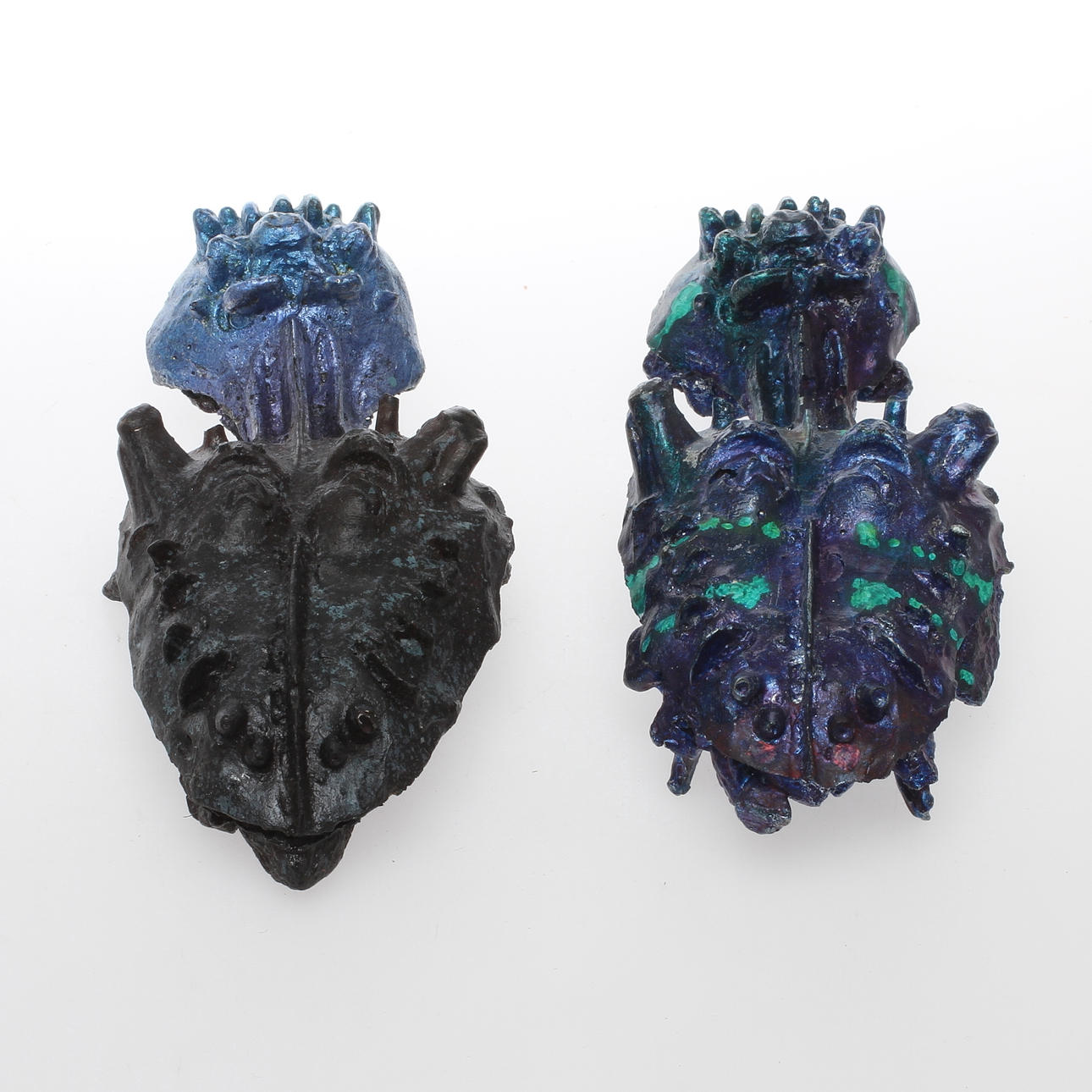 KARL AXEL PEHRSON. "Ustulatus", 2 st, skulpturer, signerade och daterade -66.