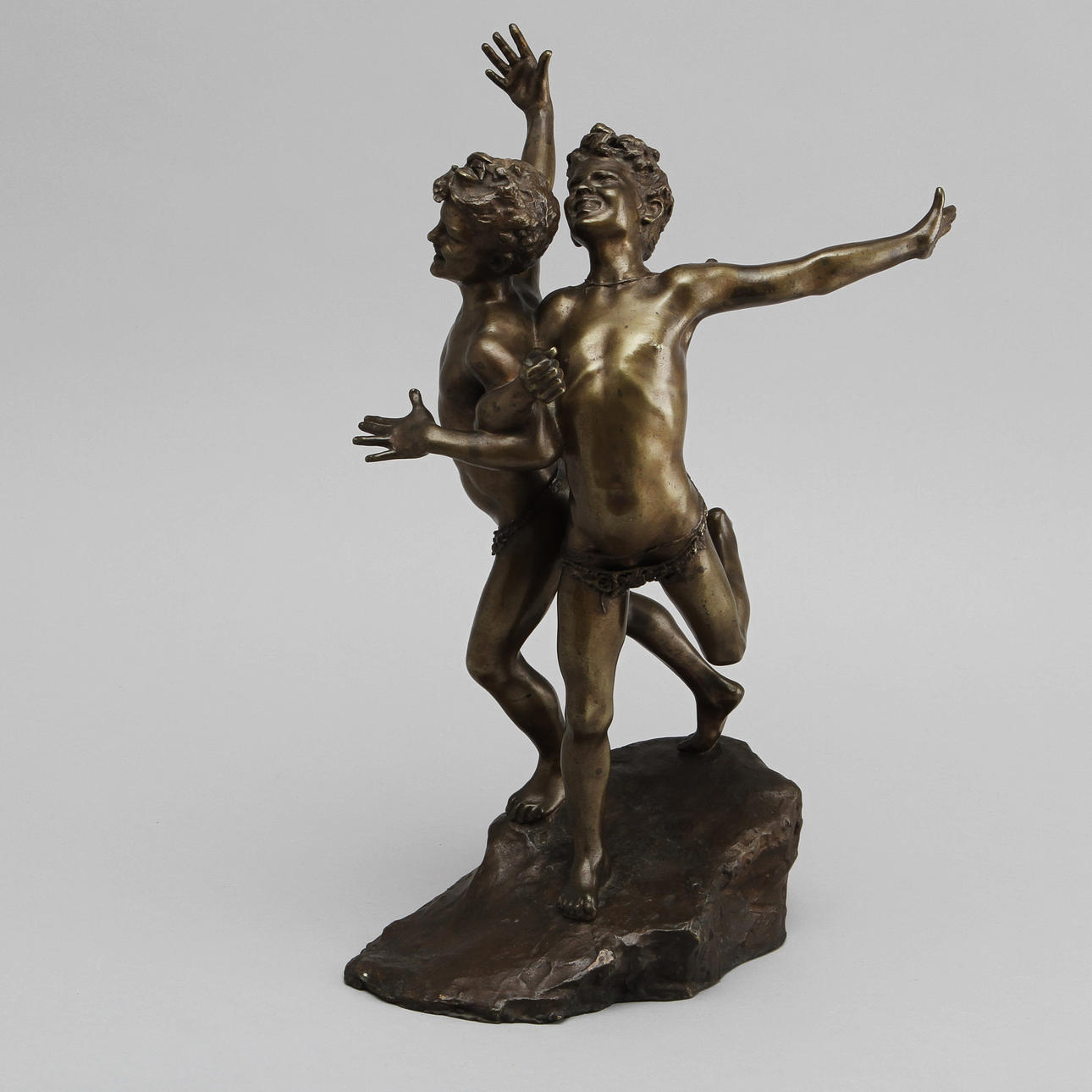OIDENTIFIERAD KONSTNÄR. Skulptur, brons, märkt Chiurazzi Naples, signerad G. Renda.