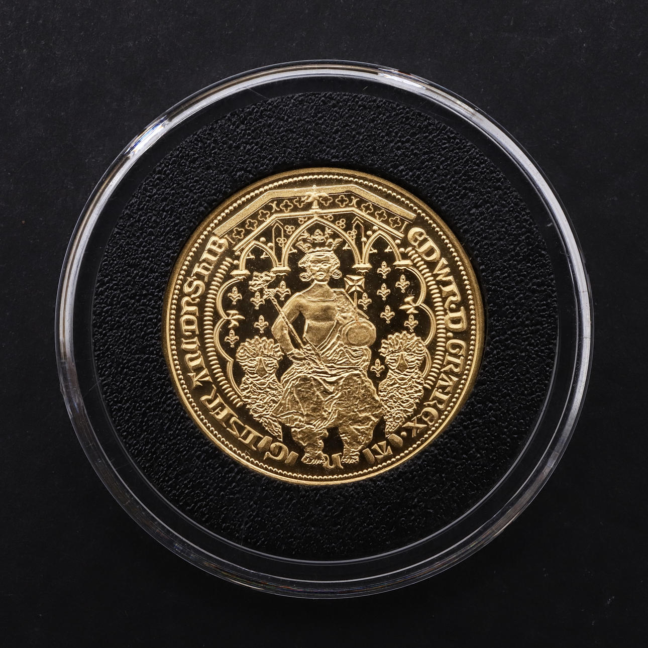 A RESTRIKE OF AN EDWARD III DOUBLE LEOPARD. Coins, Medals & Stamps ...