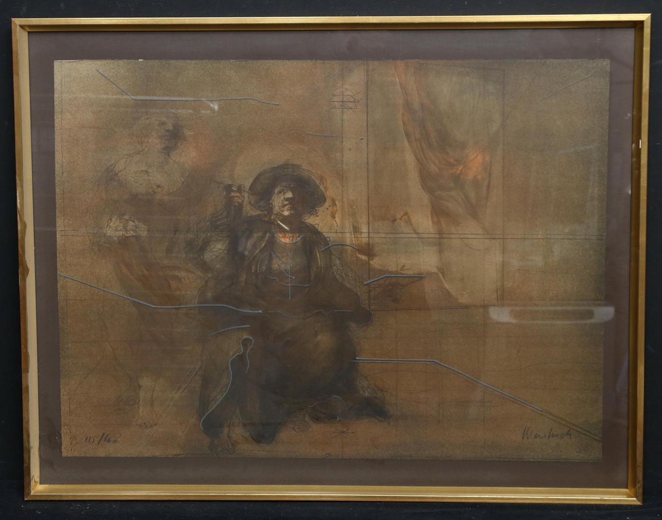 CLAUDE WEISSBUCH. Lithograph in colours, signed, numbered 115/160.