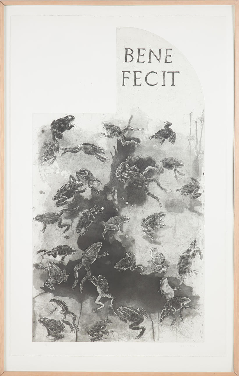 P G THELANDER. “Bene fecit”, etching, signed and numbered 19//40.