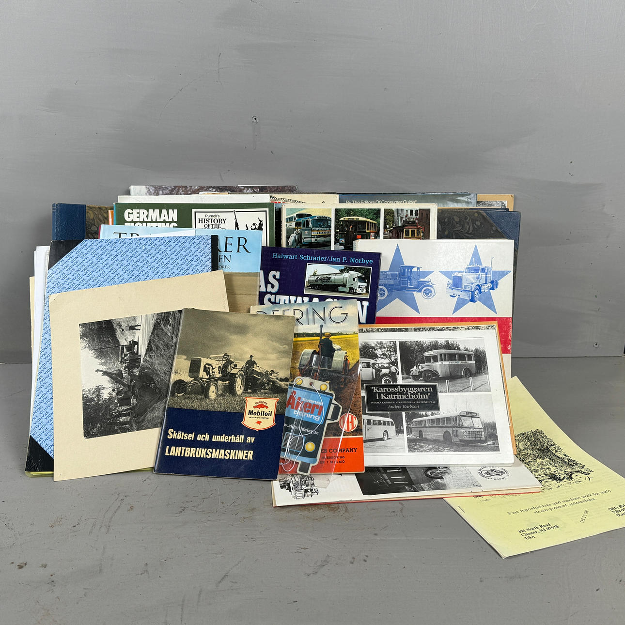 LASTBIL & TRAKTORLITTERATUR, 1900-tal.