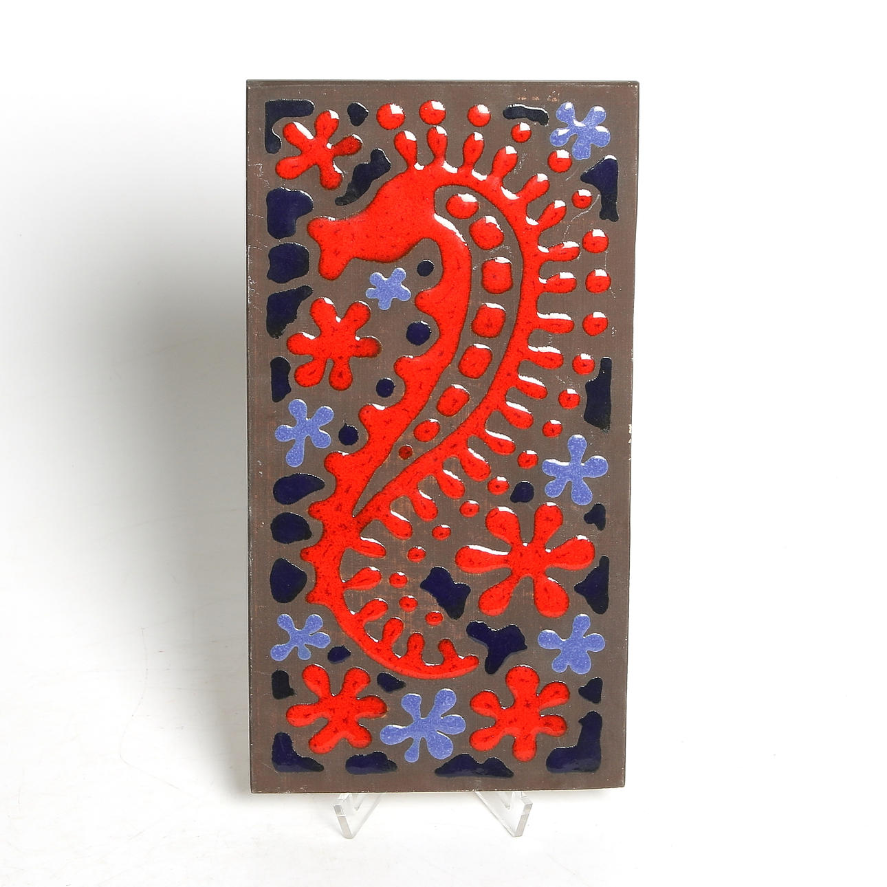 RELIEF, keramik, Eke Bjerén, Gabriel Keramik, 1900-talets andra hälft. Signerad.