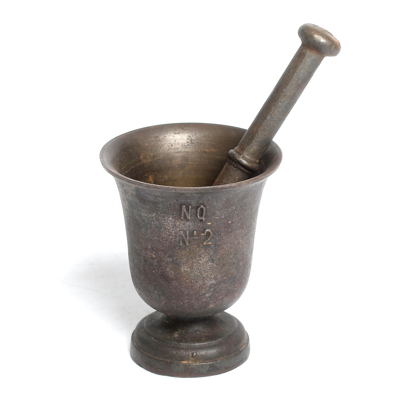 MORTEL, gjutjärn, No 2. Näfverqvarn, 1800-tal.