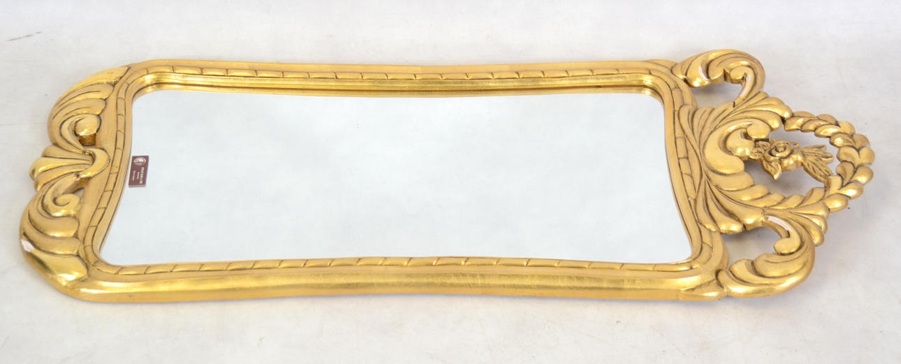 SPEGEL, förgylld, rokokostil, 1900-tal.