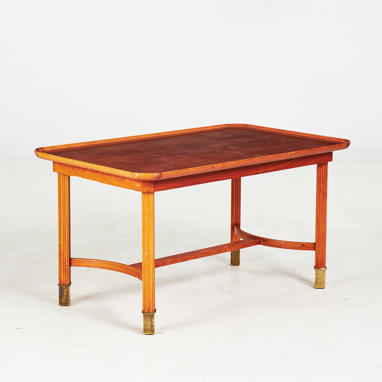 SOFABORD, mahogni, messing benender.