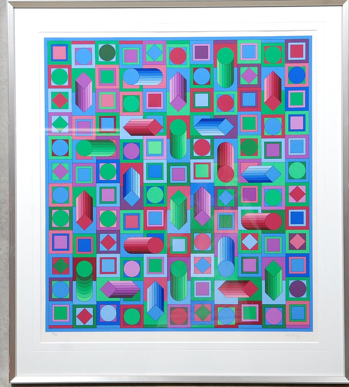 VICTOR  VASARELY. 1906-1997, signerad, numrerad 188/250.
