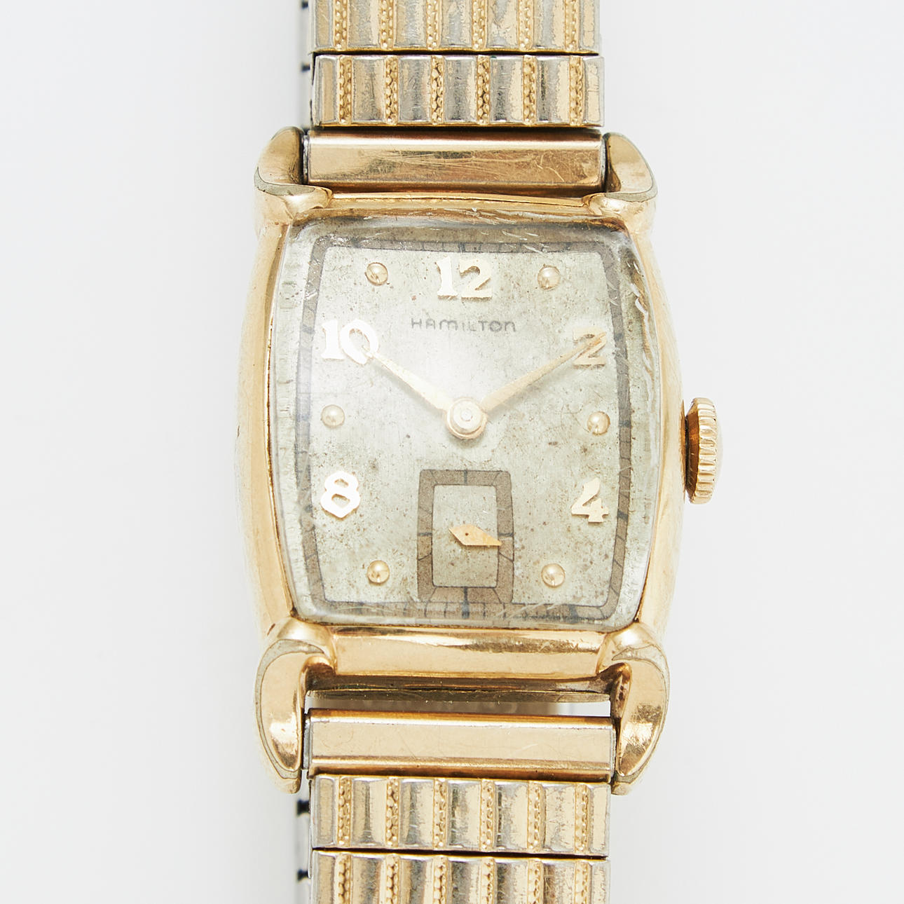 HAMILTON, art deco wristwatch, gold plated.