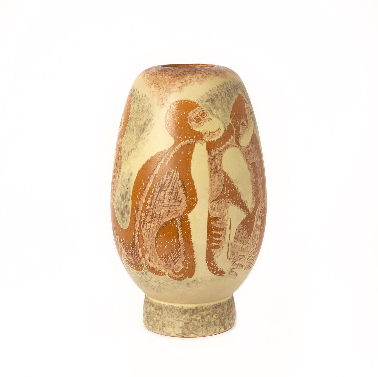 VICKE LINDSTRAND. An earthenware vase, model 352, Uppsala-Ekeby, 1940s.