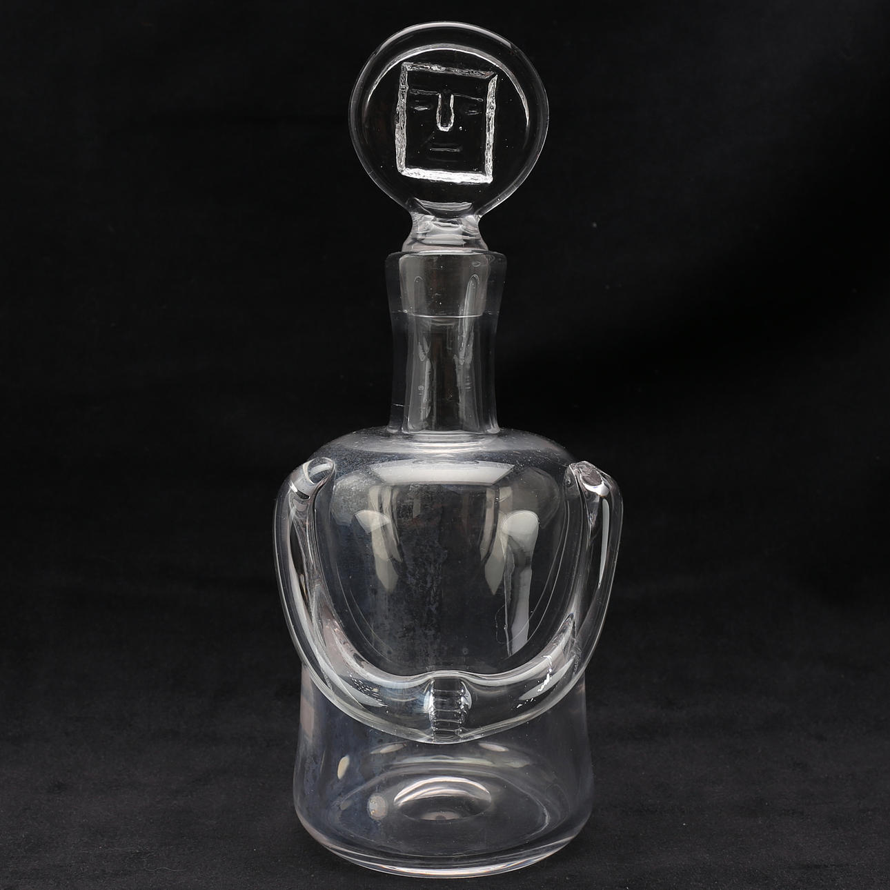 KARAFF, glas, Erik Höglund, Boda, 1900-tal.