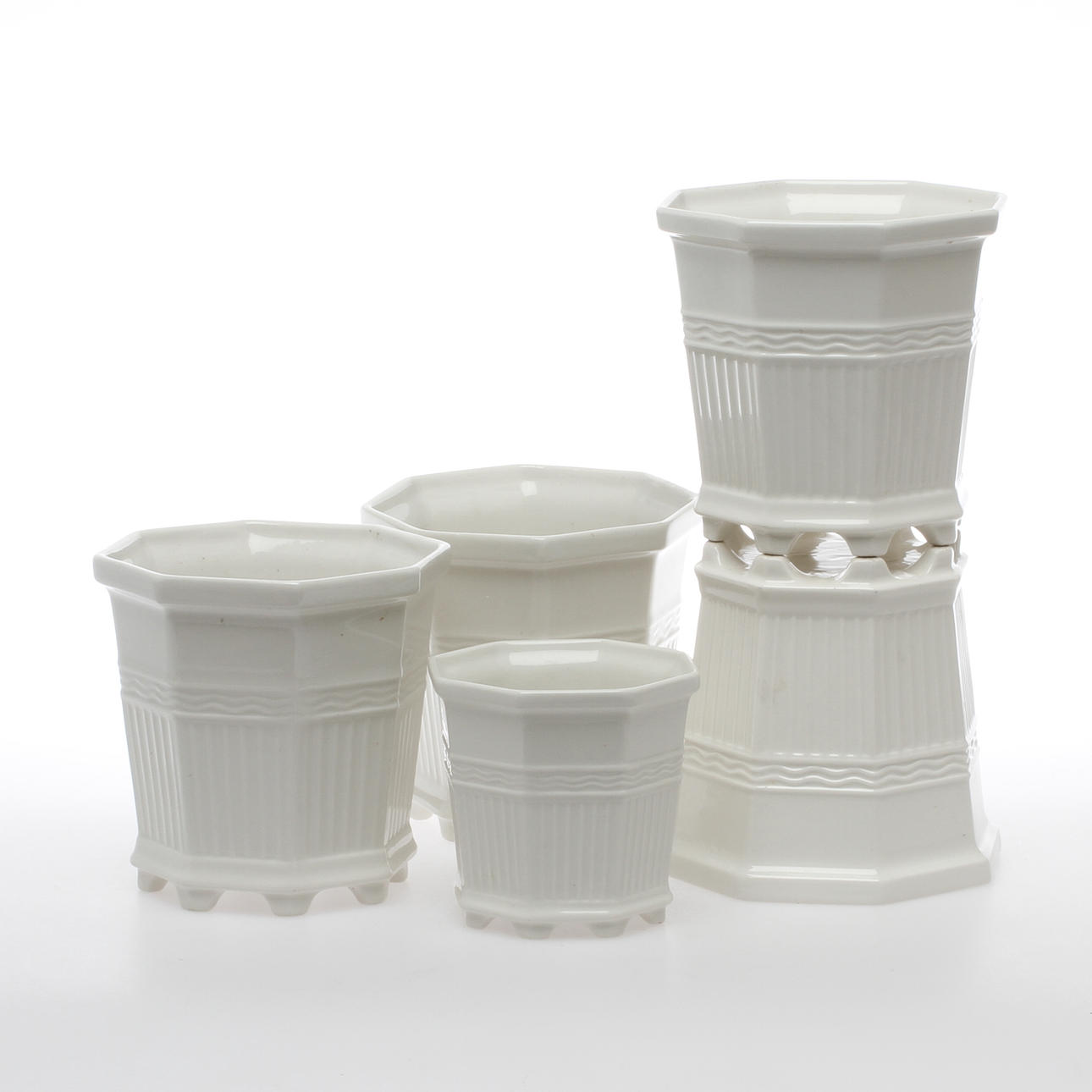 YTTERFODER, 5 st, porslin, Prins Eugen Waldemarsudde, Gustavsberg.