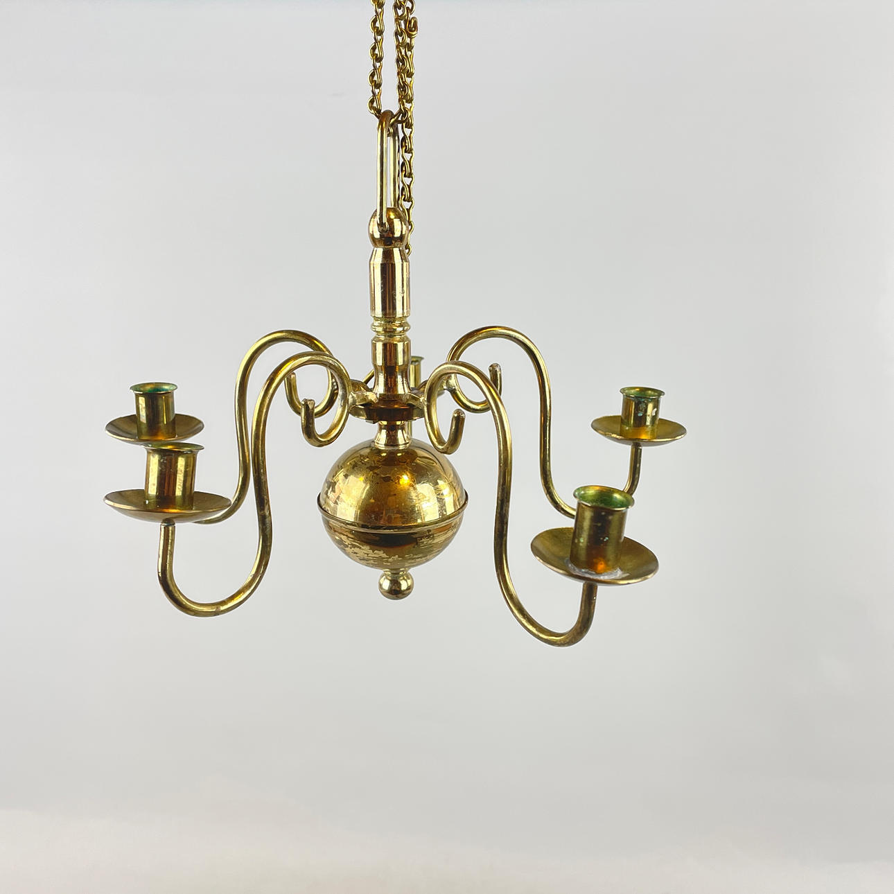 LJUSKRONA, mässing, "miniatyr". 1900-tal.