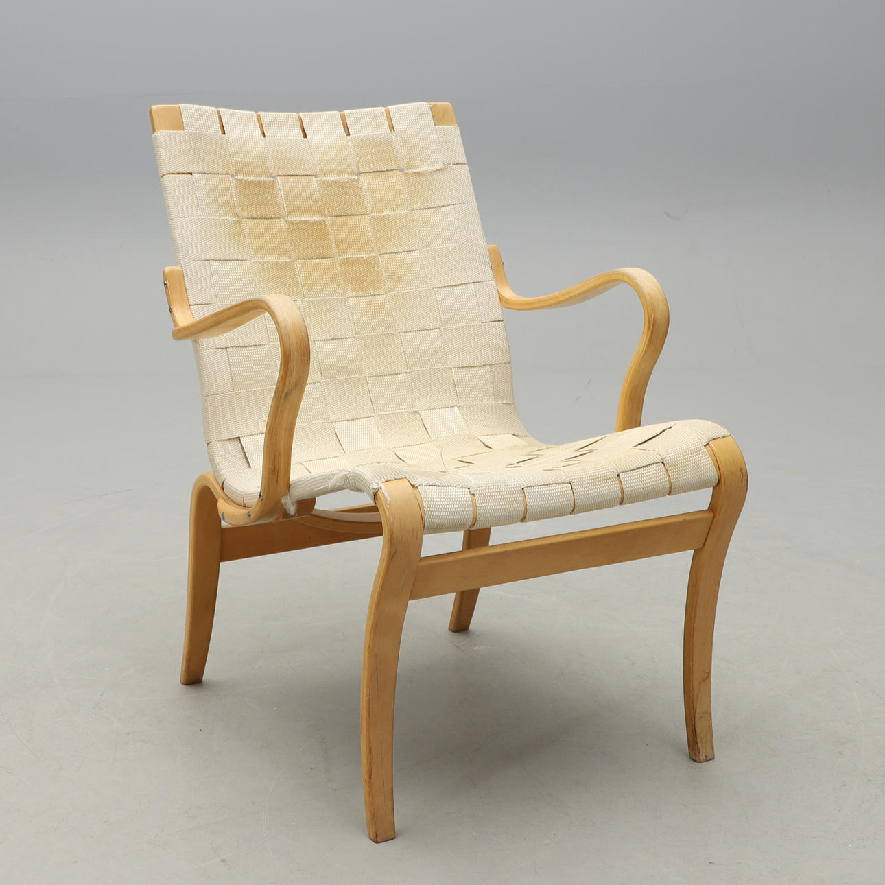 BRUNO MATHSSON. FÅTÖLJ, "Mina", Bruno Mathsson International.