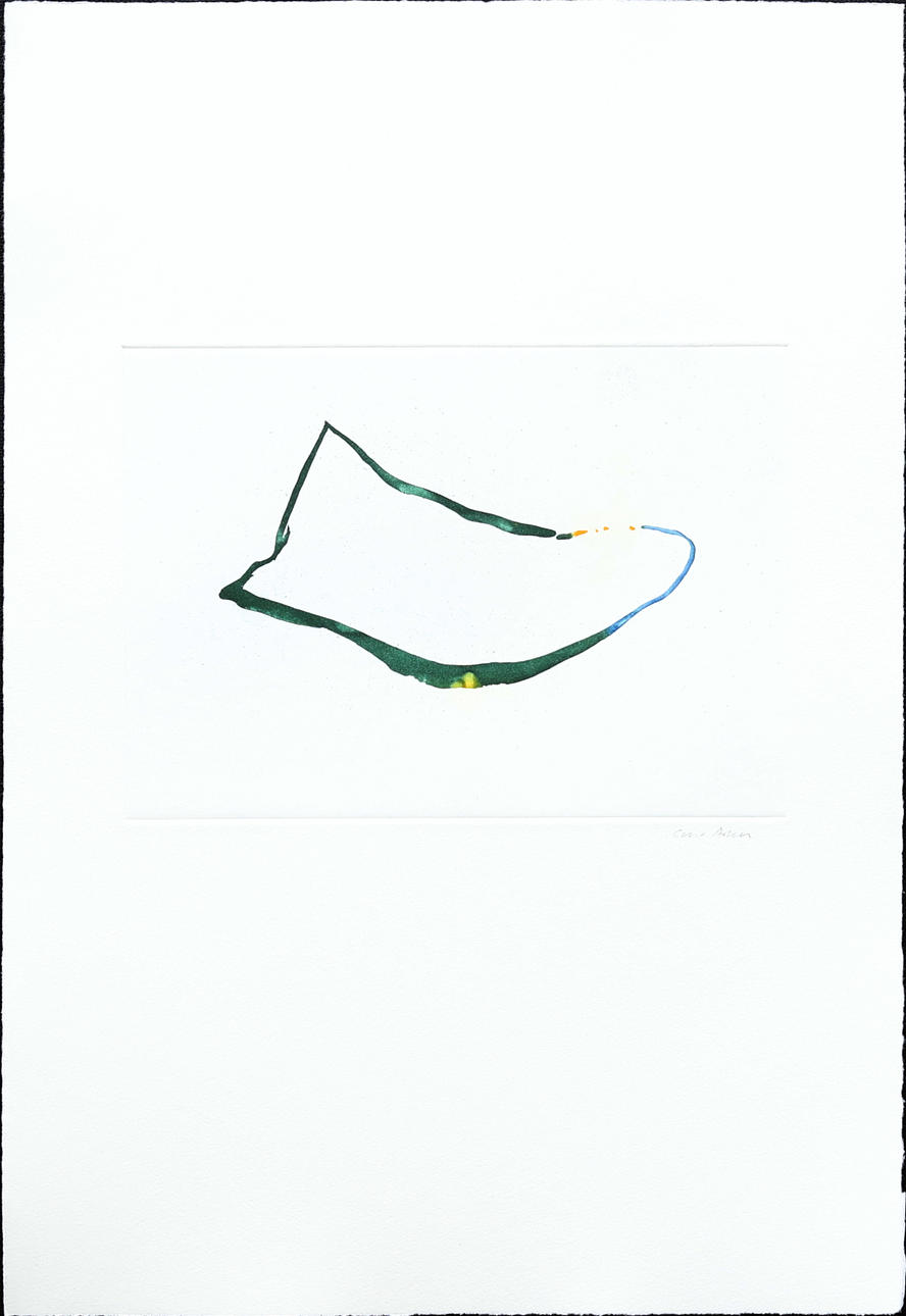CURT ASKER. Composition, etching, signed.