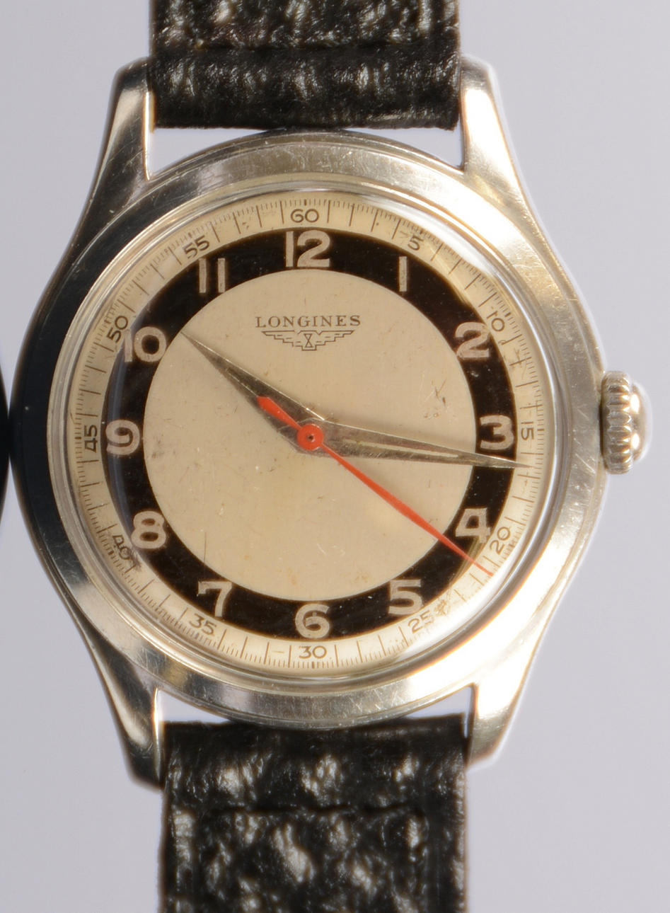 HERRARMBANDSUR, Longines, stål, zontavla.