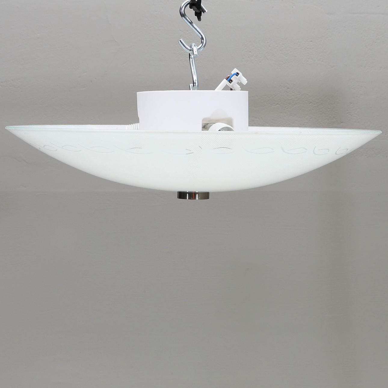 PLAFONDER, 2 piezas en cristal.