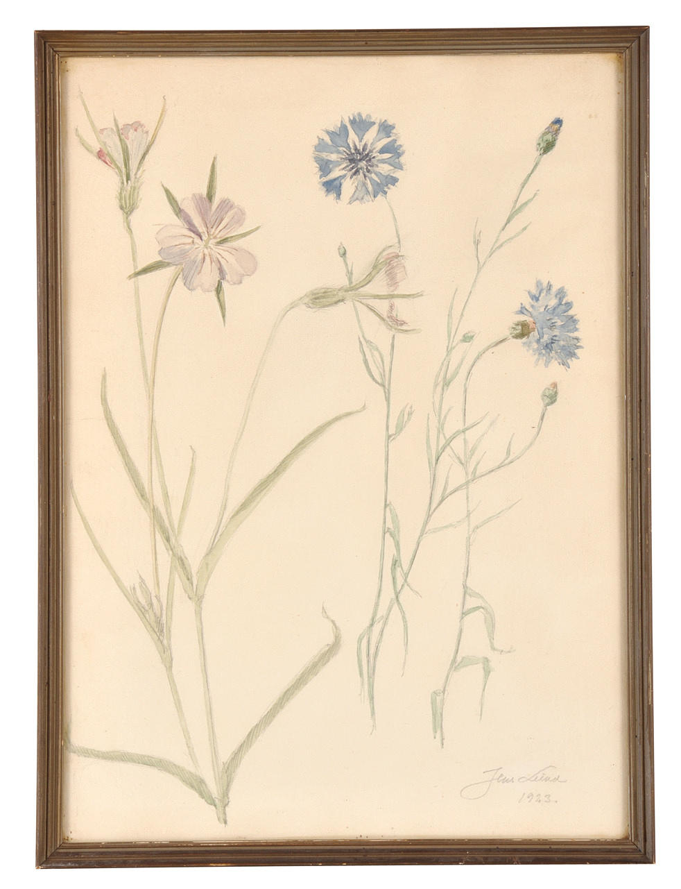 JENS LUND. Somriga fält blommor.