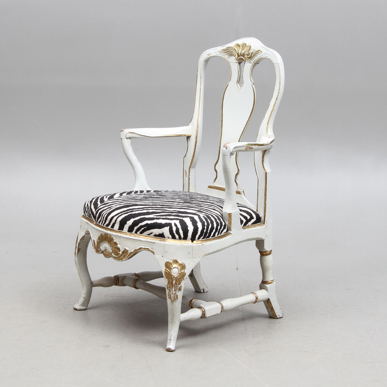 KARMSTOL, stockholmsarbet i rokoko, 1700-tal.