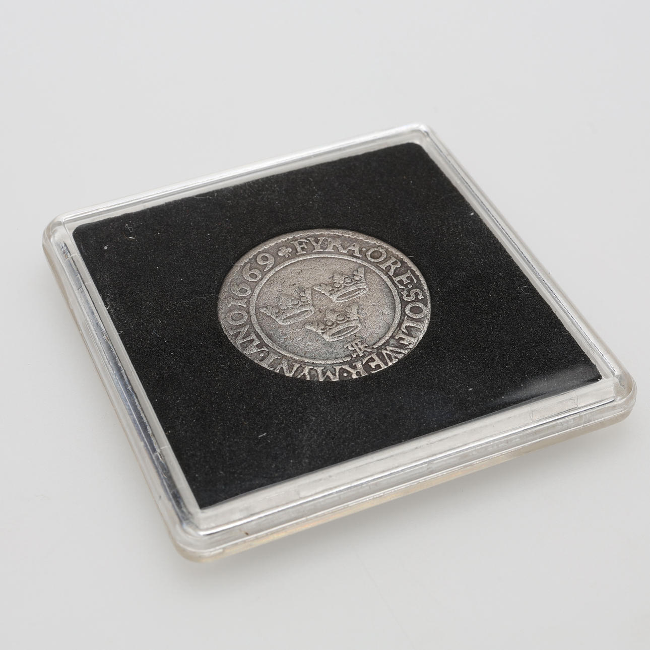 KARL XI, FYRA ÖRE, SILVER 1669.