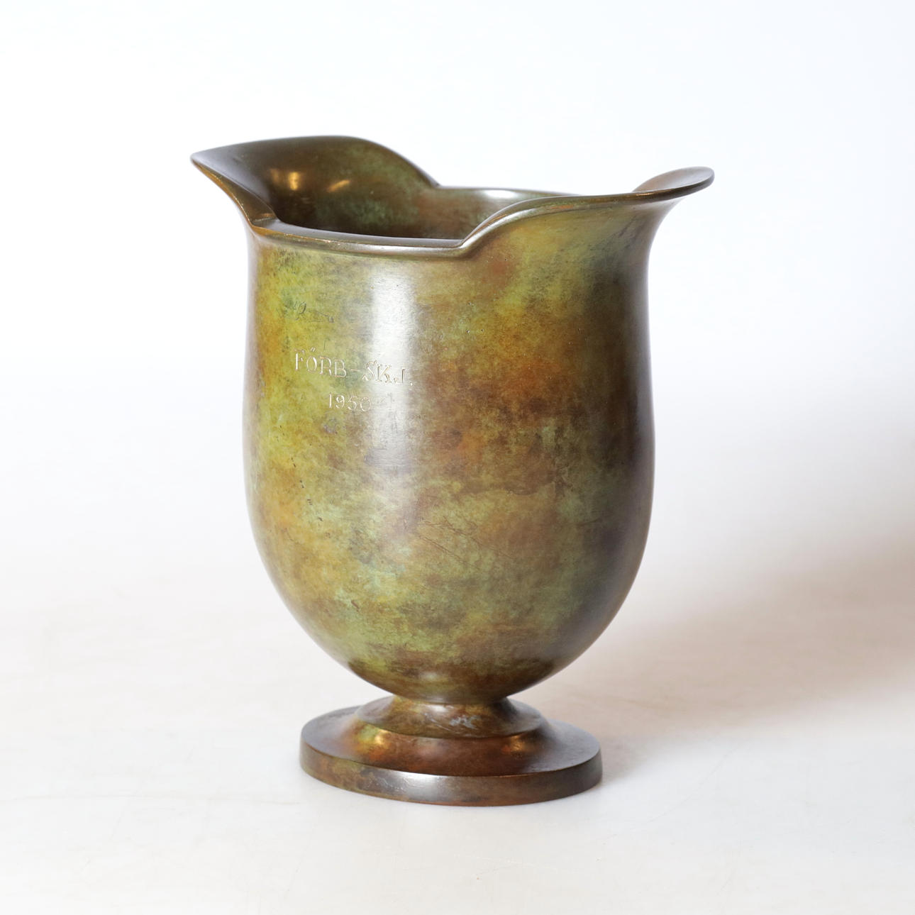 A bronze vase, Nyköpings Ciselören, 1950s.