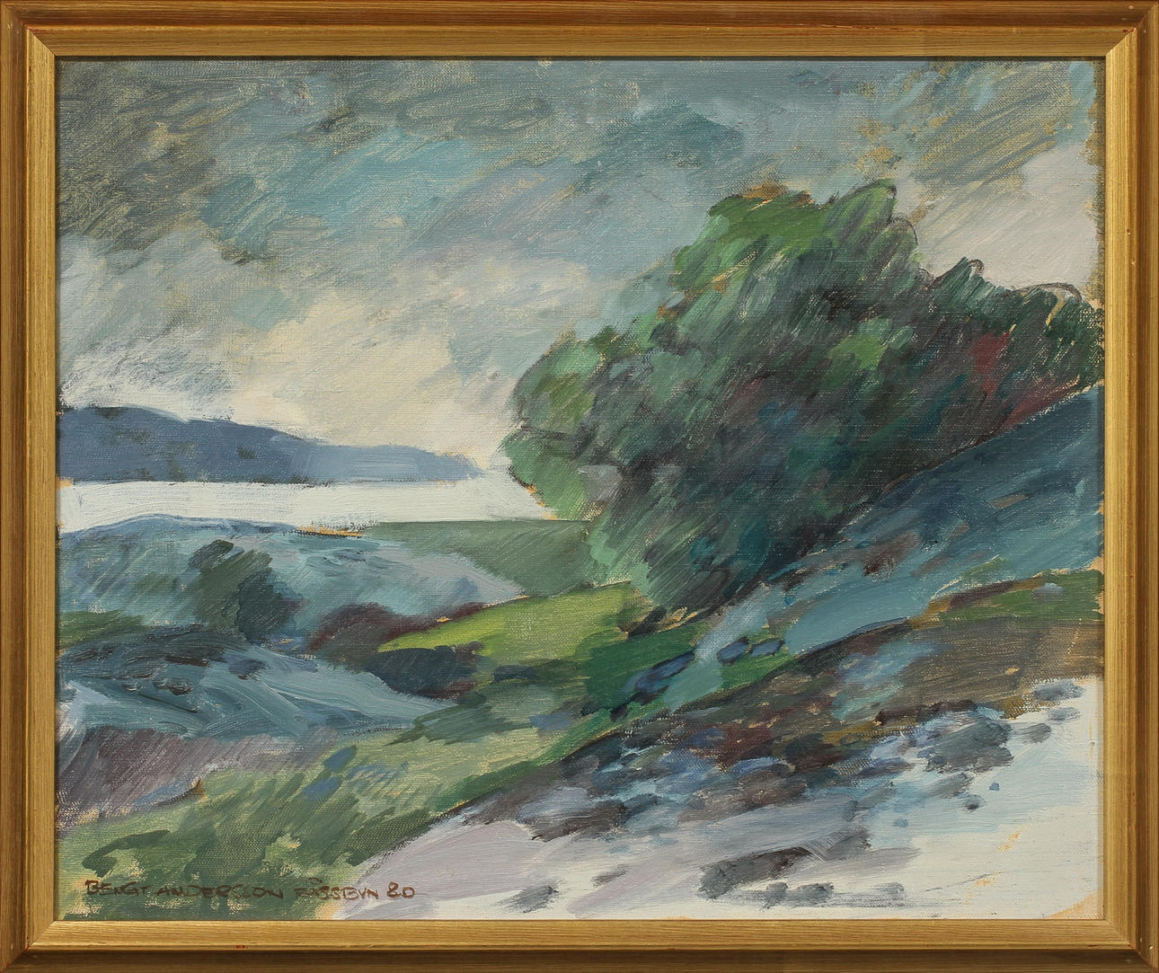 BENGT ANDERSSON RÅSSBYN. Olja på duk, signerad samt daterad 80.