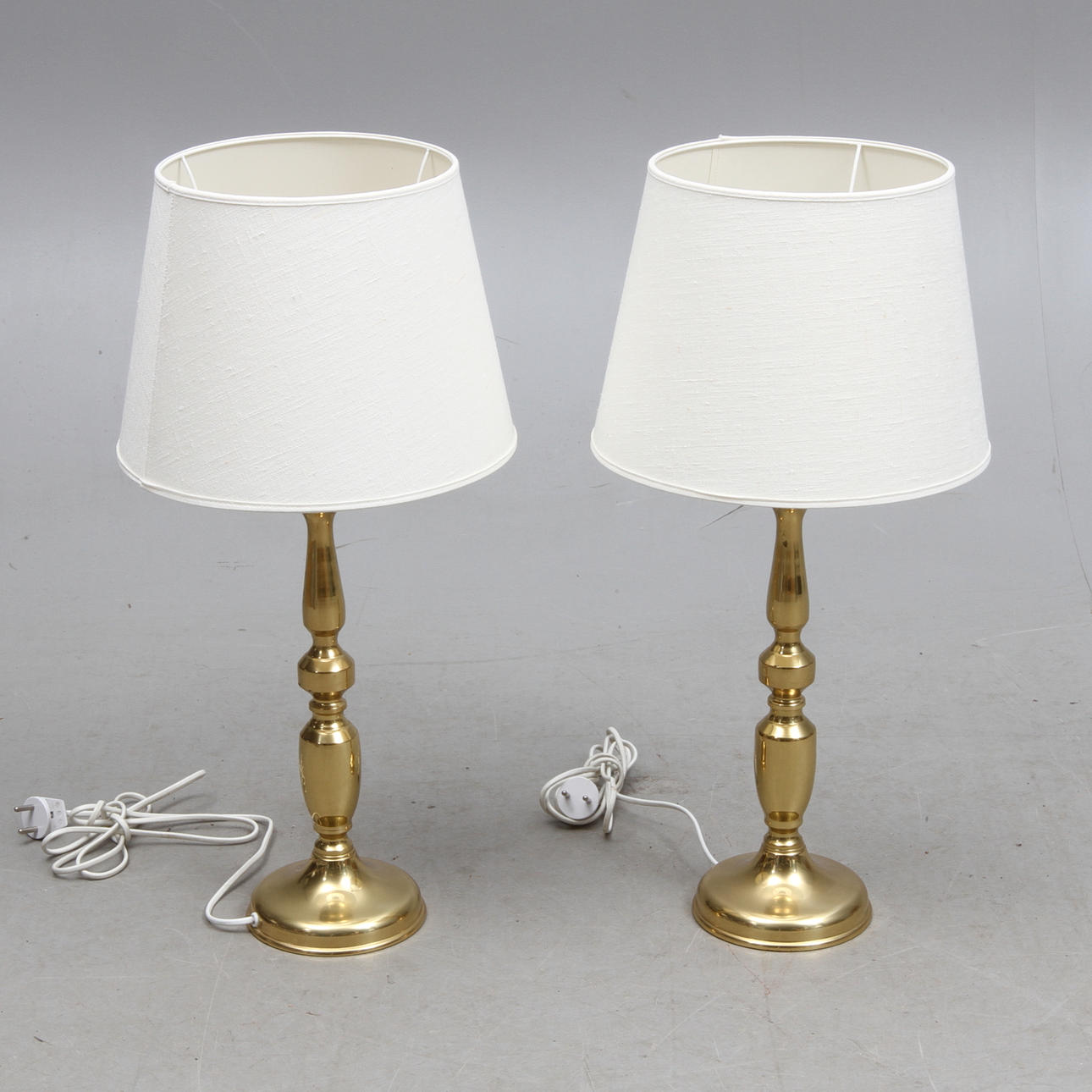 BORDSLAMPOR 1 par, metall, Aneta, 1900-tal.