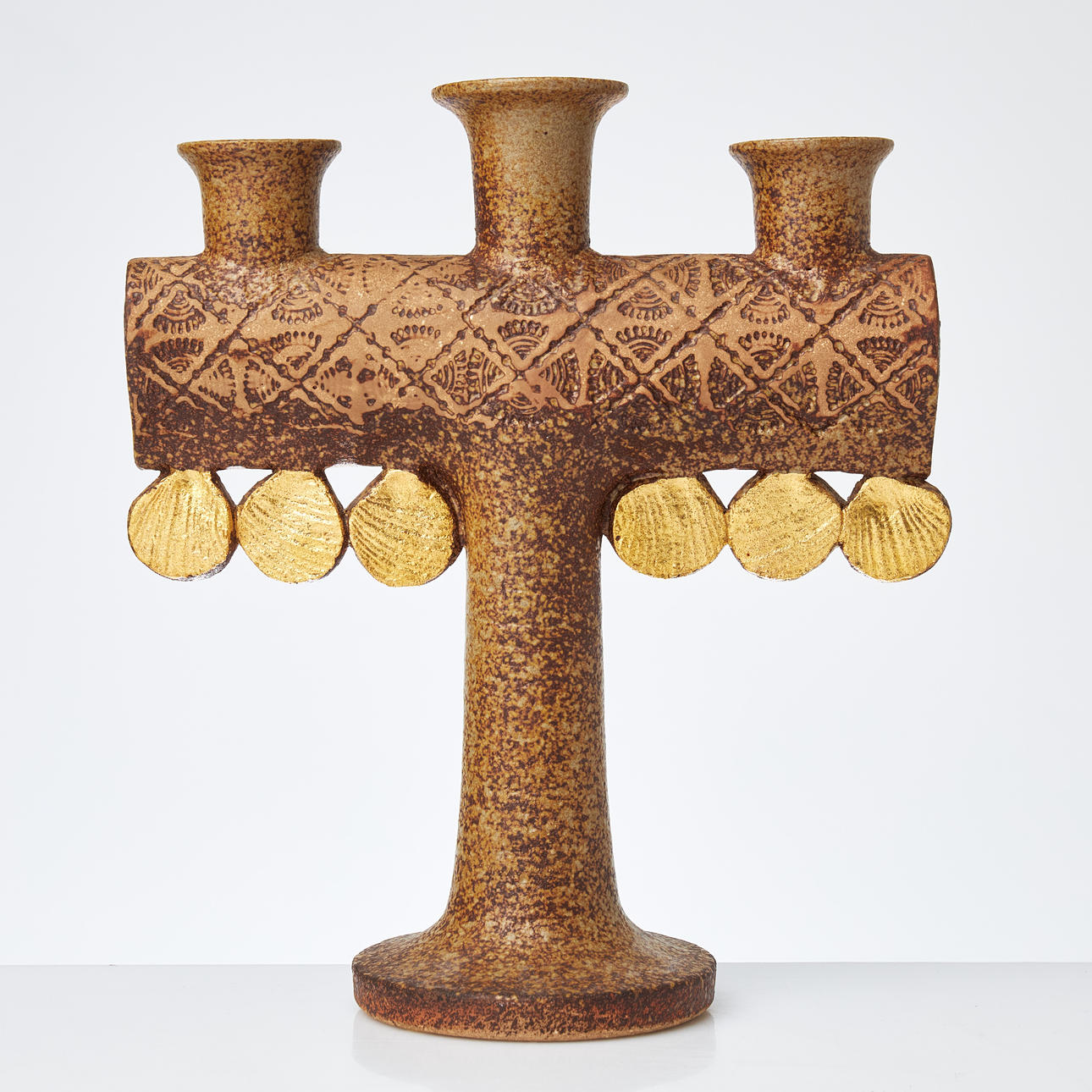 LISA LARSON. Kronleuchter, „Medaillon“, Gustavsberg, Steinzeug.