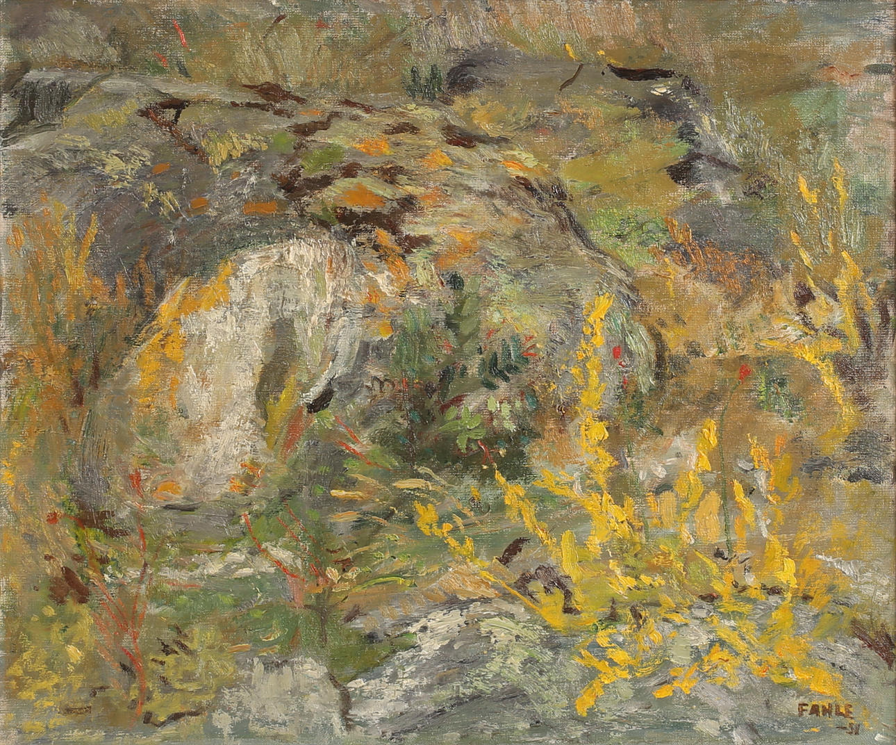 GUSTAF ADOLF FAHLE. Oil on canvas, “Runnskär”, signed -51. Art ...
