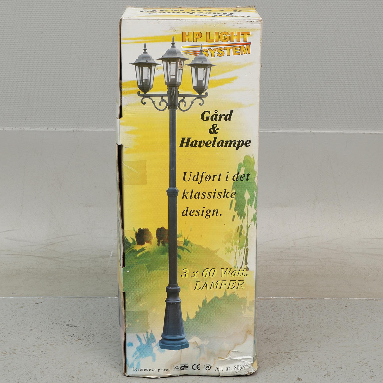 GÅRDSLAMPA, metall, HP light system.