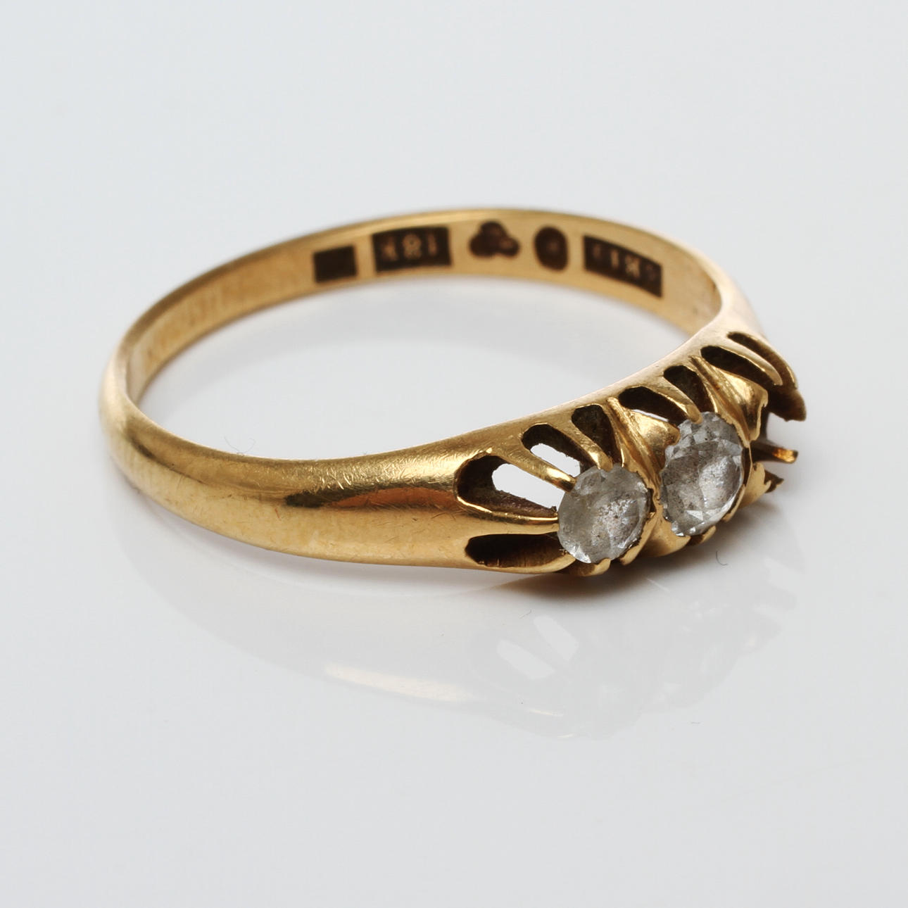 RING, 18k guld, otydliga stämplar, Sverige, 1900-tal.