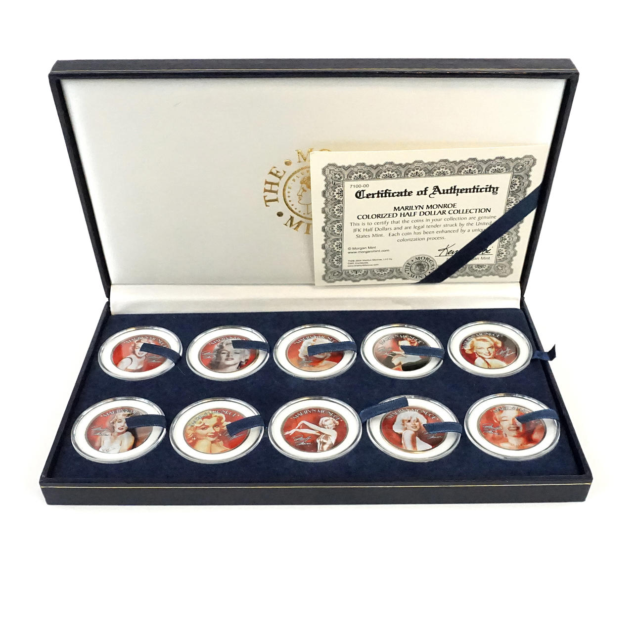 A commemorative coin, “Marilyn Monroe”, 10 pcs, JFK half dollar