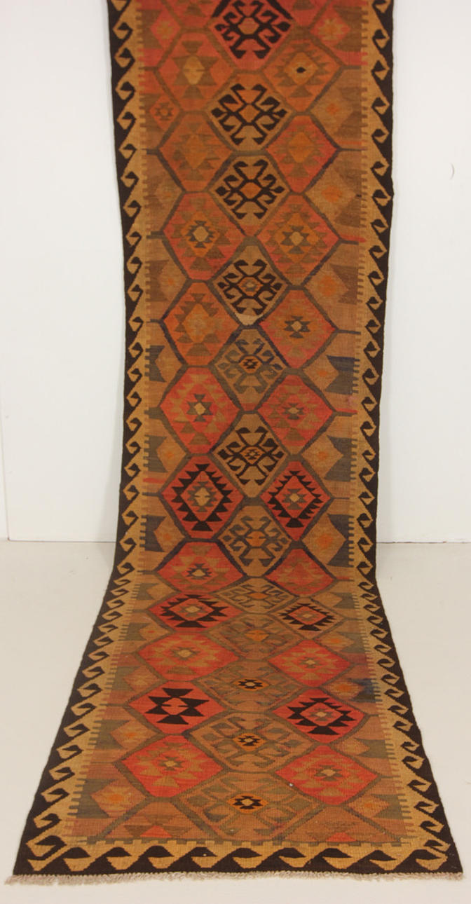 GALLERIMATTA, Persisk, Kelim, Harsin-Kilim, 387x106 cm.