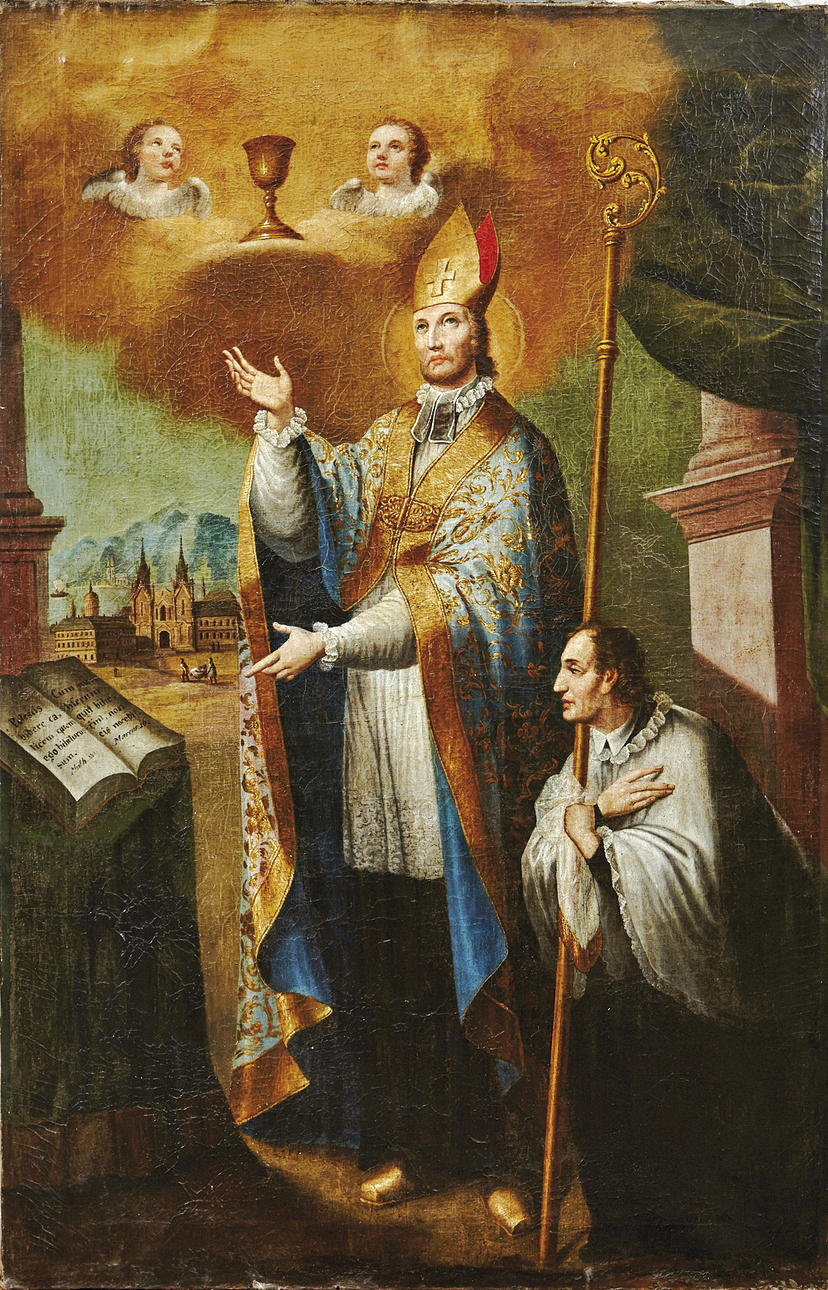 SKILDRING AV EN BISKOP (CONRAD AV CONSTANCE?), södra Tyskland, 18. Jahrh.