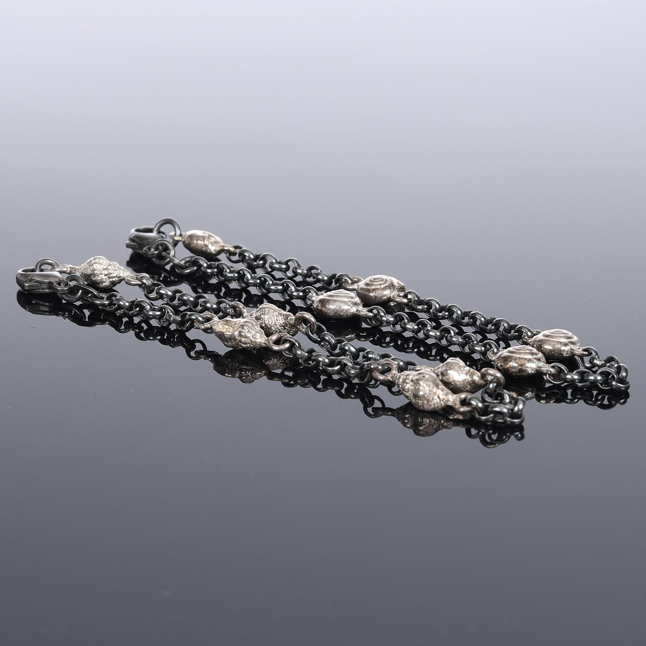 2 Sterling sølv armbånd, Flora Danica, Danmark.