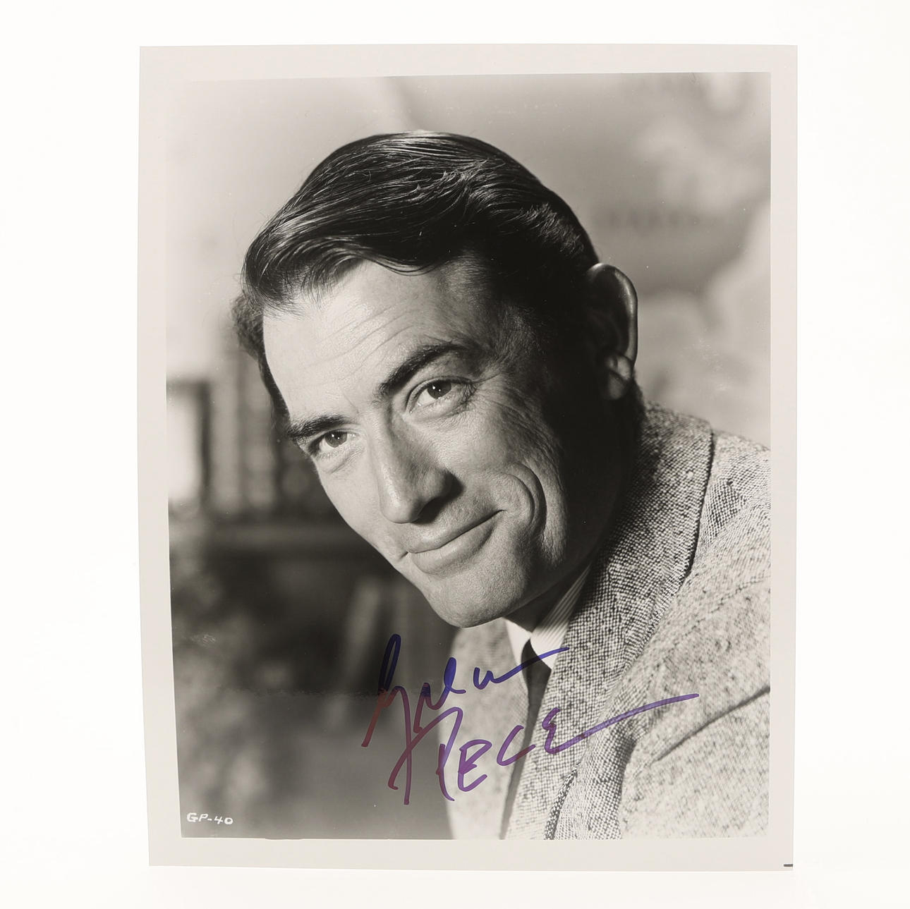 AUTOGRAPH. GREGORY PECK AMERICAN ACTOR, (1916-2003),.
