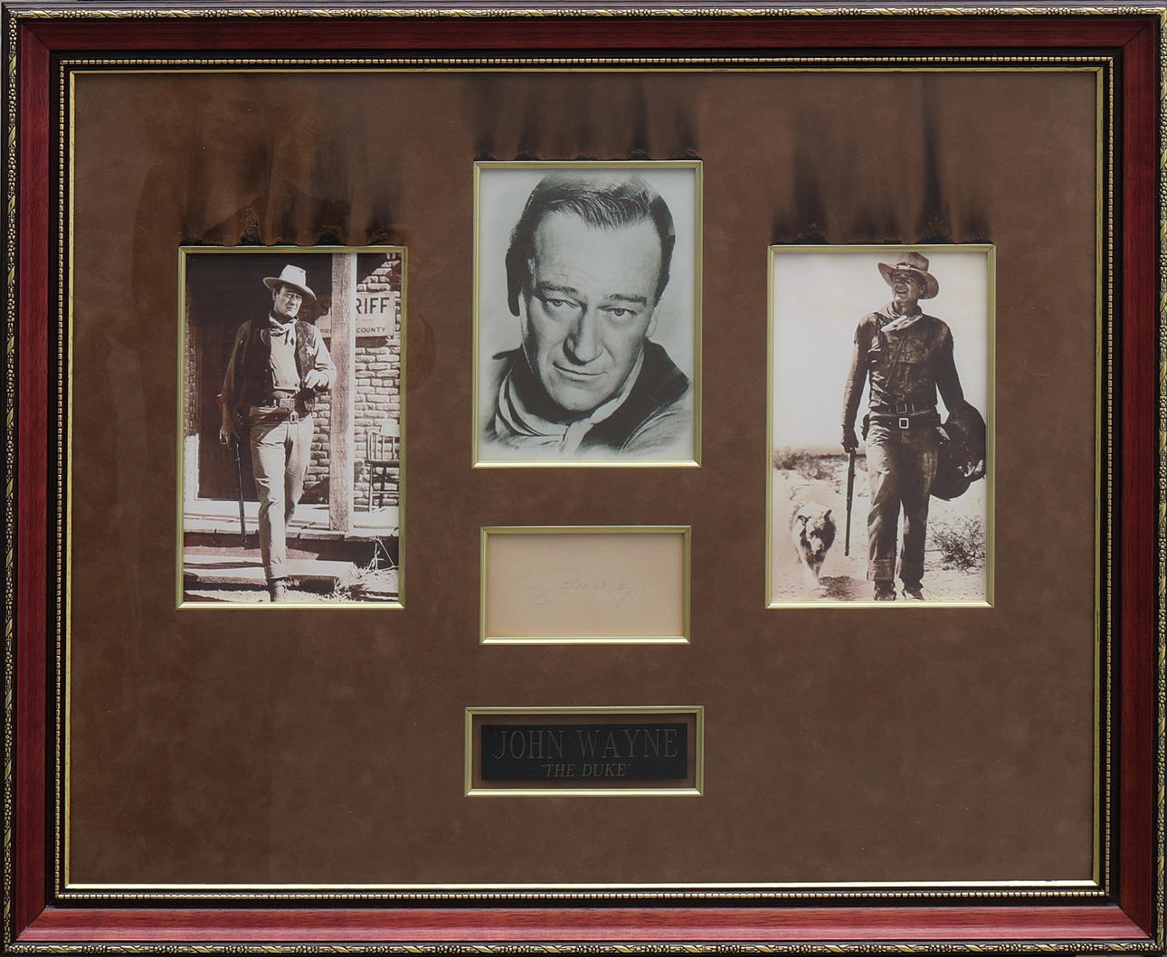 AUTOGRAPH. JOHN WAYNE AMERICAN ACTOR, (1907 - 1979).