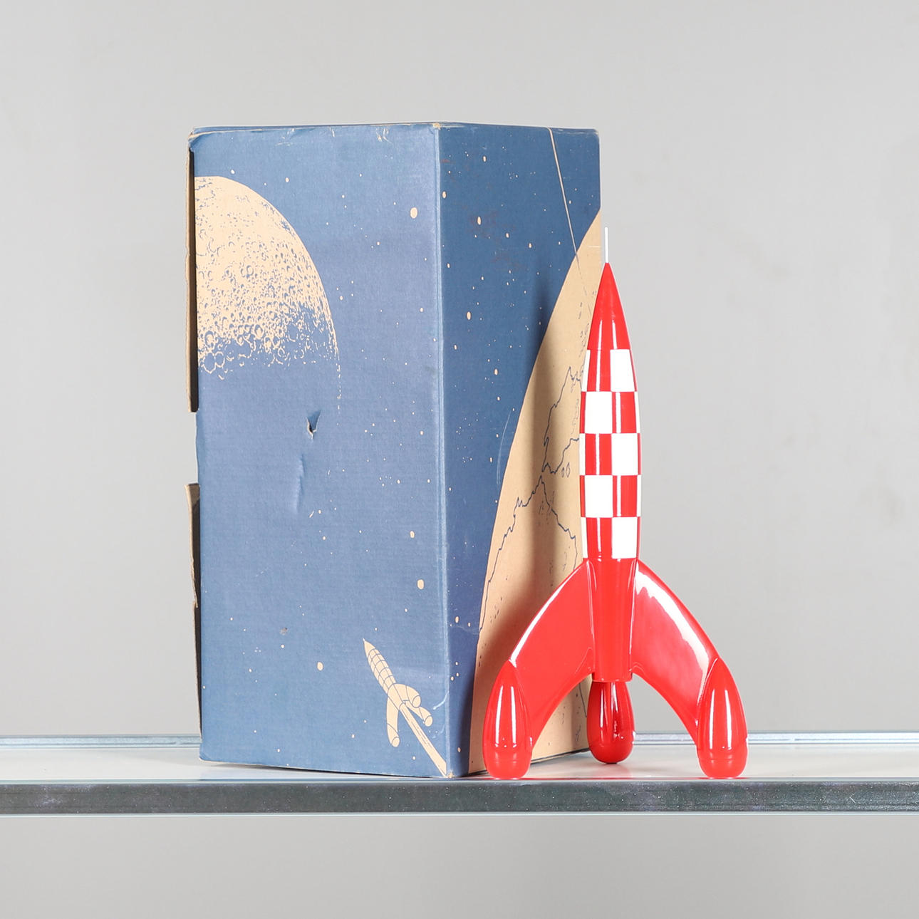 TINTIN - MOULINSART LARGE BOXED MOON ROCKET.