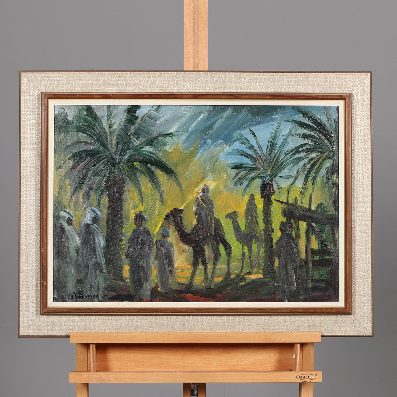 ALF JOHANSSON. OIL ON CANVAS, signed.