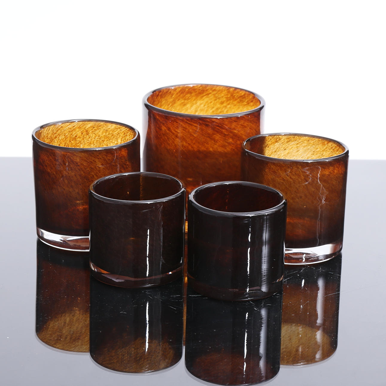 LANTERNER, 5 stk. „Nilla“, glas, Olson & Jensen.