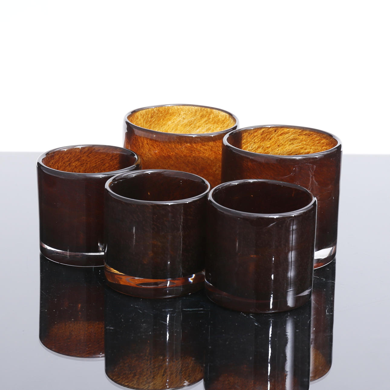 LJUSLYKTOR, 5 st glas, "Nilla", Olson & Jensen.