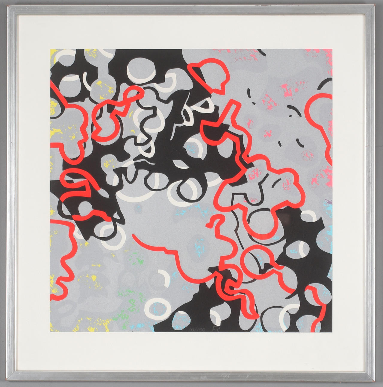 FRANK RYLANDER. Composition, lithograph, signed oh numbered 10/150.