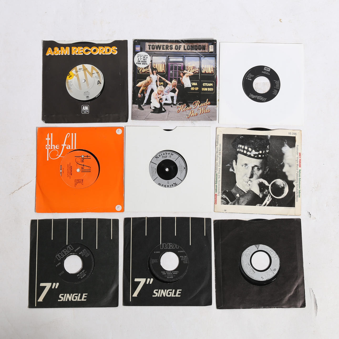 HARDROCK/ GLAM ROCK - 7"-KOLLEKTION.